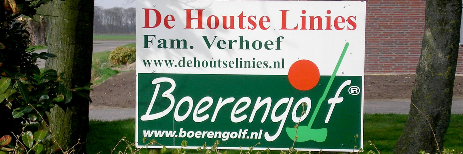 Boerengolfbaan “De Houtse Linies” in omgeving Den Hout, Noord Brabant